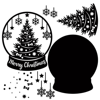 The Crafty Witches - Snowglobe Surprise SVG Files