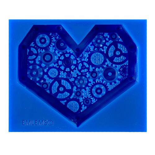 Emlems - Steampunk Heart Silicone Mould