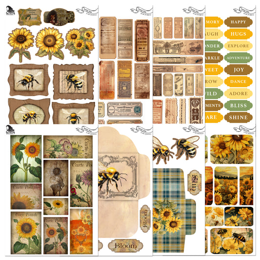 The Crafty Witches - Sunny Side Junk Journal Download Kit