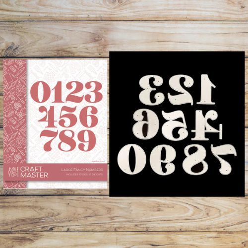 Craft Master Large Fancy Number Die Set