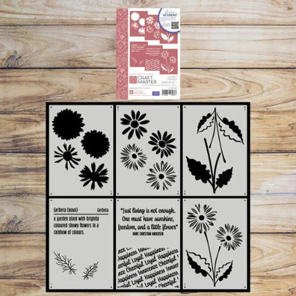 Craft Master Layered Stencils Gerbera Set 1