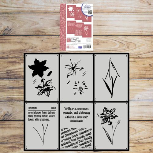 Craft Master Layered Stencils Lily Set 1