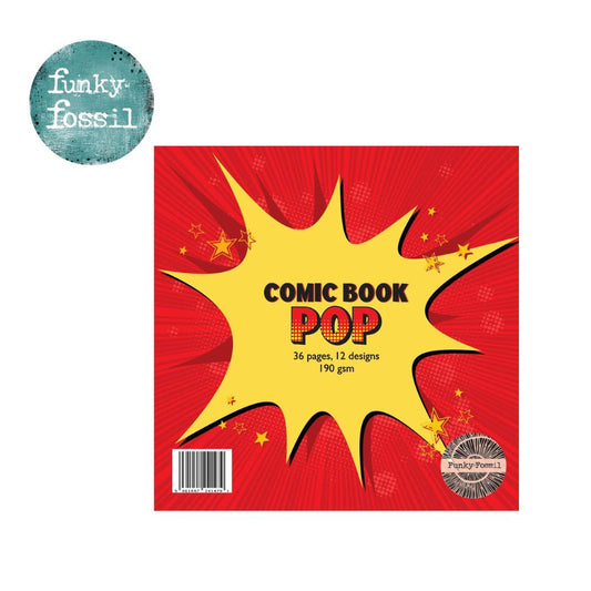 Funky Fossil – 6x6 Comic Book Pop Paper Pad