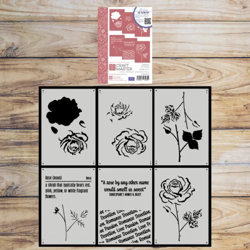 Craft Master Layered Stencils Rose Set 1