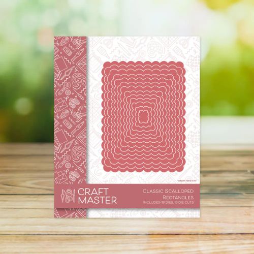 Craft Master Classic Scalloped Rectangles Die Set