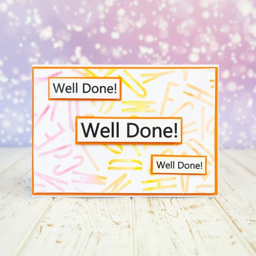 Emboss with Craft Master Letters & Numbers A5 Stencil Set