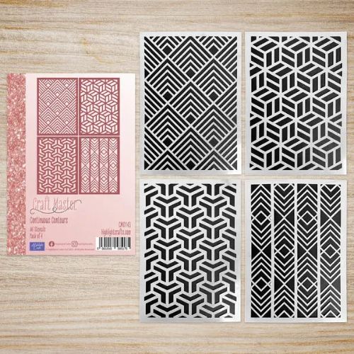 Craft Master Continuous Contours A6 Stencil Set