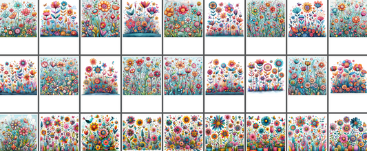 Emlems - Whimsical 8x8 Craft Cards X 30 Download