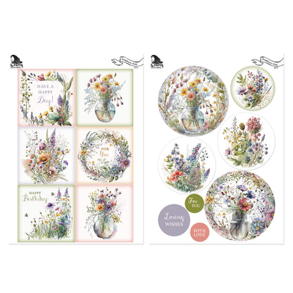 The Crafty Witches - Letters from the Past, Floral Romance & Wildflower Walk Download Kits