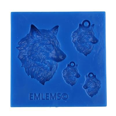 Emlems - Wolf Face Jewellery Set Silicone Mould