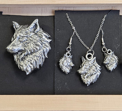 Emlems - Wolf Face Jewellery Set Silicone Mould
